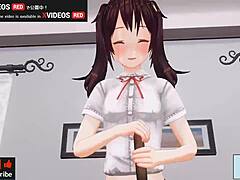 uncensored japanese hentai anime handjob and blowjob, asmr with earphones recommended! 🎧