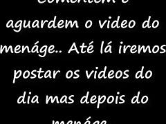 Girlfriend crossdressing with friend in menage