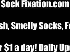 humiliating foot fetish losers with teen socks