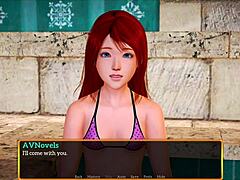 Joining a new household with visual novels and petite breasts