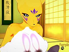 digimon hentai featuring taomon part 2