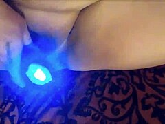 sloppy self-shot with huge toys on big pussy and ass