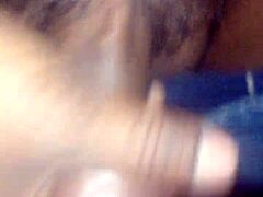 Indian stud wields massive cock for intense action