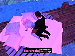 a warm cartoon moment in cold weather