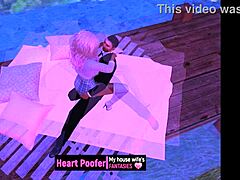 a warm cartoon moment in cold weather