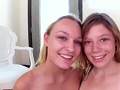 Mia collins and victoria brookes give me a blowjob together