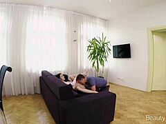 HD video of a man fulfilling his long-desired fantasy with a stunning brunette