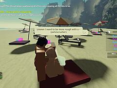 roblox condo 2, sucking huge cock on beach, wanna join?