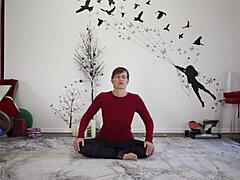 Yoga Lesson 355 With Mature Brunette Femdom And Big Ass