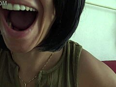 Horny French Amateur Milf Eats Juicy Watermelon.