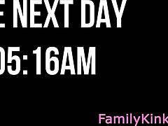 stepsister sucks cock in cowgirl, tastes cum in mouth