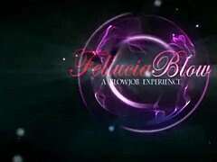 blonde swallows after blowjob on date