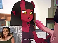 Cartoon gangbang with cum swallowing action, wow!