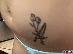 Young girl gives expert foot blowjob to older man