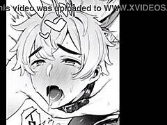 Moaning with lub during bisexual masturbation