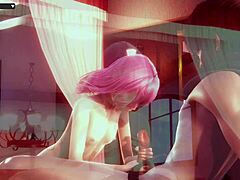 This anime 3D hentai has intense blowjob and fucking scenes