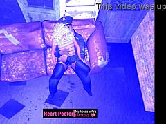 Uptown girl turns downtown lover in wild cartoon bang!