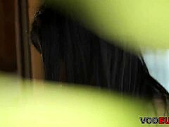 Hey, Gabriela Rose is getting cum on her shaved pussy outdoors! 😜