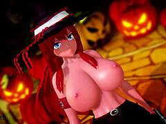 mmd happy halloween r18 by shidoyasha featuring halloween costumes and suggestive themes