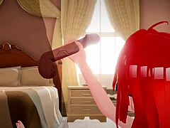 intimate sex with itsuki nakano redhead hentai character