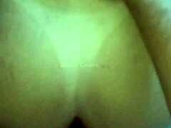 Blonde slut gives pussy and begs for ass fucking with creampie.