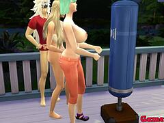 Anime ecchi cap 13 jiraiya fue al entrenamiento luego se pone hablar con bulma sobre que le gusta como se le ven sus tetas le dice quiero folla otra ves contigo