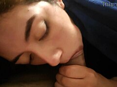 tasty teen blowjob ends with messy cumshot