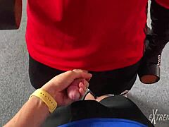 Twinks give blowjobs to each other in public outdoor spots