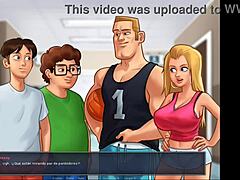 i admire my friend judith's tits in summertime saga