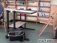 Kristof Cale and Taissia Shanti have intense classroom hookup with big cock