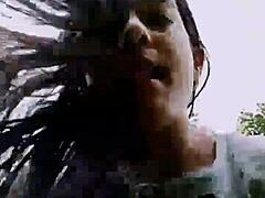 Watch Vanesa Undress In The Park! So Sexy And Provocative!