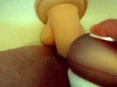 shower dildo play contrasts with bathing routine