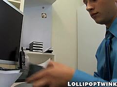 Twinks Fuck Hard in Office