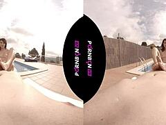 young latina neighbor wants to fuck outdoors in vr?