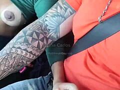 Blonde Brazilian Drilled in Car