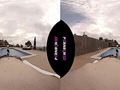 young latina neighbor wants to fuck outdoors in vr?