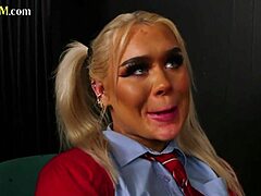 Curvy British CFNM Students Suck Teacher in Dull Classroom
