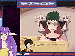 avatar guard gives blowjob