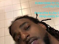 Latina couple with tattoos in femdom action all day.