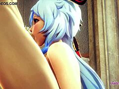 Hey, Ganyu in Genshin hentai sucks and gets creampied in church.