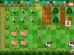 blonde femdom in nutaku booty farm hentai game part 19