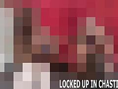 Your dick is locked in chastity for good, buddy. No escape from my toys and femdom control, so just deal with it!