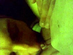 enjoying some oral pleasure on her pussy