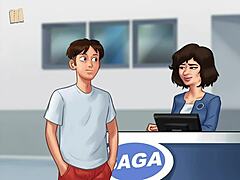 Summertime saga blowjob scene