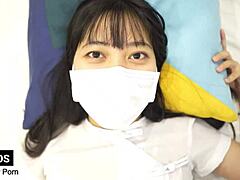 Cute Asian teacher guides steamy sex education lesson