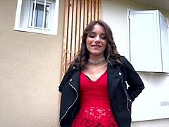 Ariana 22Ans Handles Two Big Cocks In First French Mmf Trio.