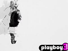 brunette babe posed in hot lingerie before striptease