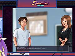 summertime saga part 12 with goth teacher cosplay