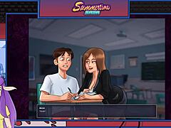 summertime saga part 12 with goth teacher cosplay