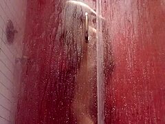 Latina beauty's homemade masturbation show